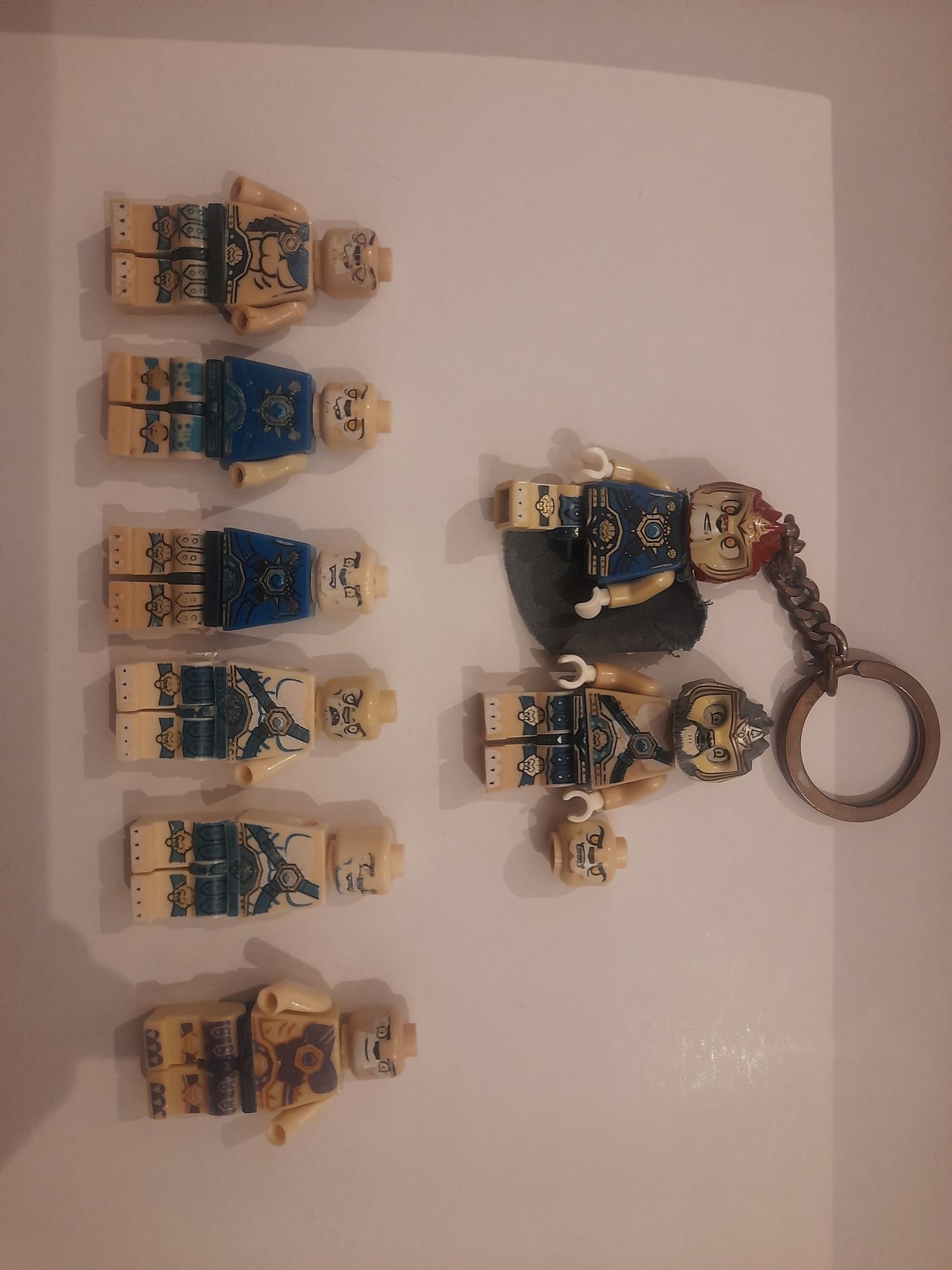 Zestaw 9 figurek lego i kompatybilnych - chima + brelok + dodatki