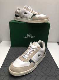 Lacoste T-clip 0120 3 Sneakersy niskie - unisex, białe, rozmiar 42.5