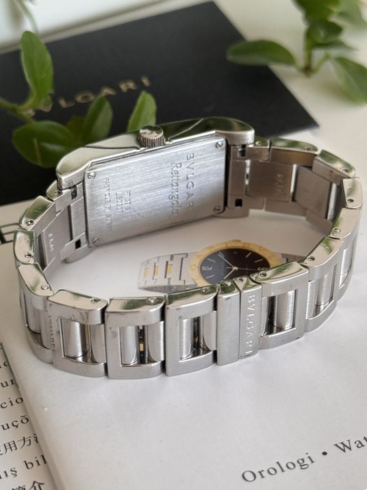 Bvlgari “ Rettangolo” RT39S com Caixa e Certificado