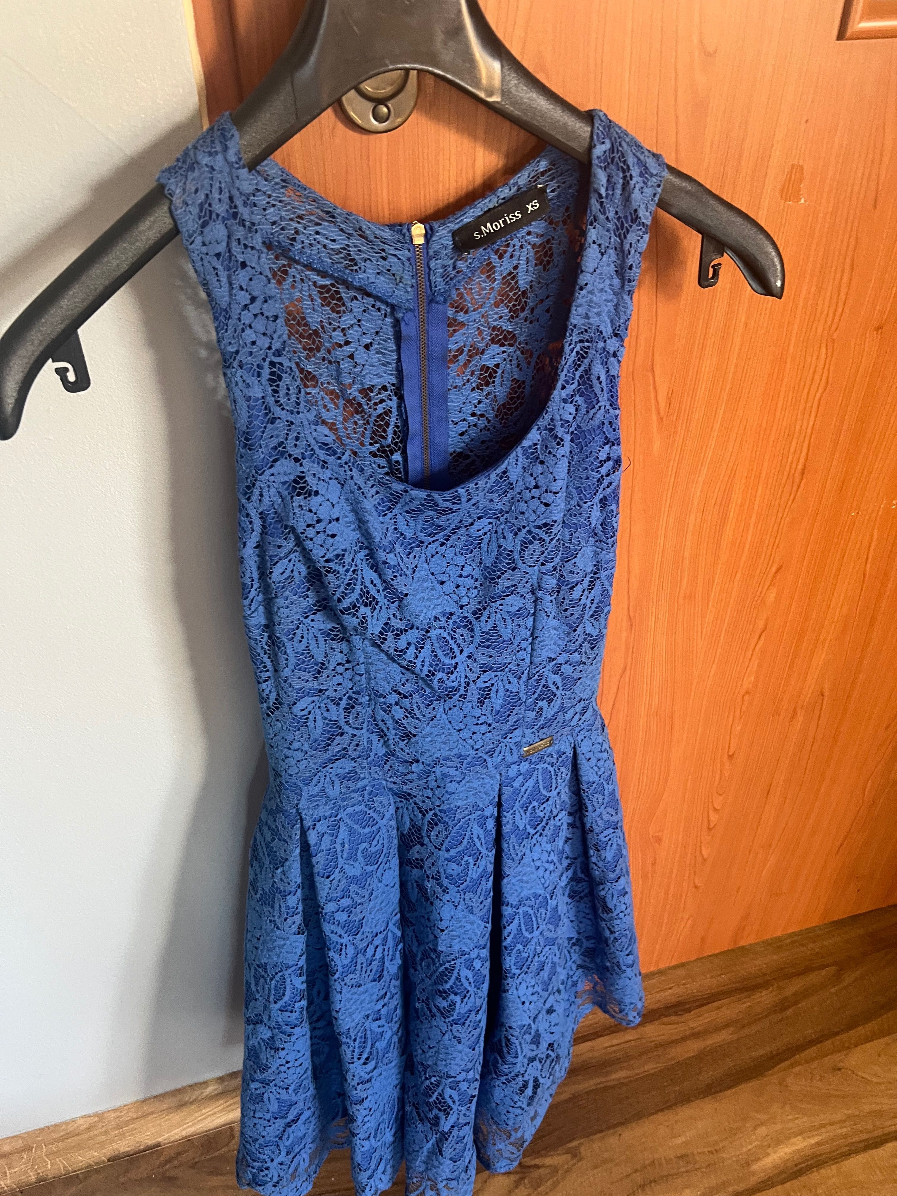 Sukienka XS, 34 niebieska