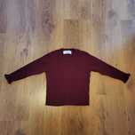 Bordowy Sweter w prążki h&m 98/104