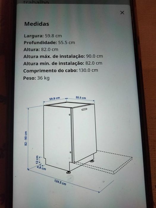 Máquina lavar loiça encastre excelente