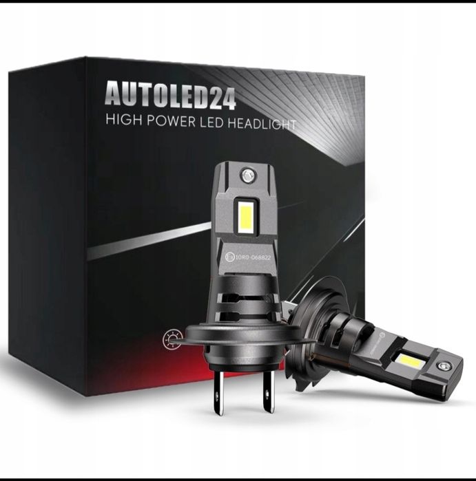 Żarówki LED H7 z homologacją E8