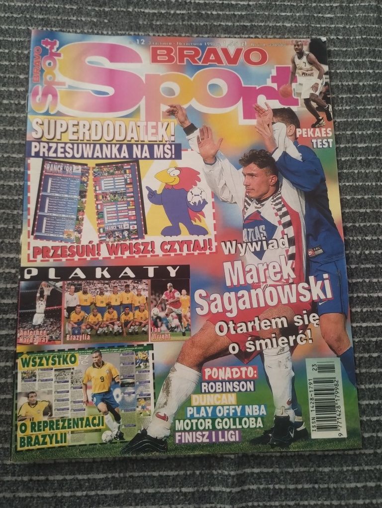 Magazyn bravo sport nr 12 czerwiec 1998 bez plakatów