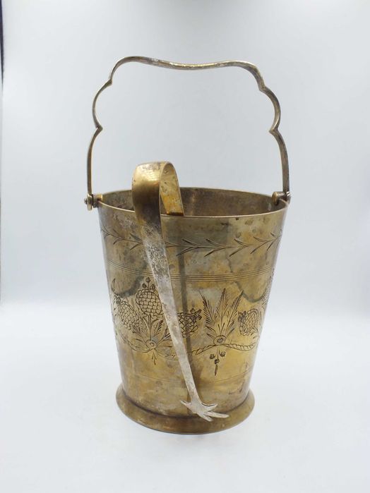 Wiaderko do lodu INDIE platerowane patyna  LS