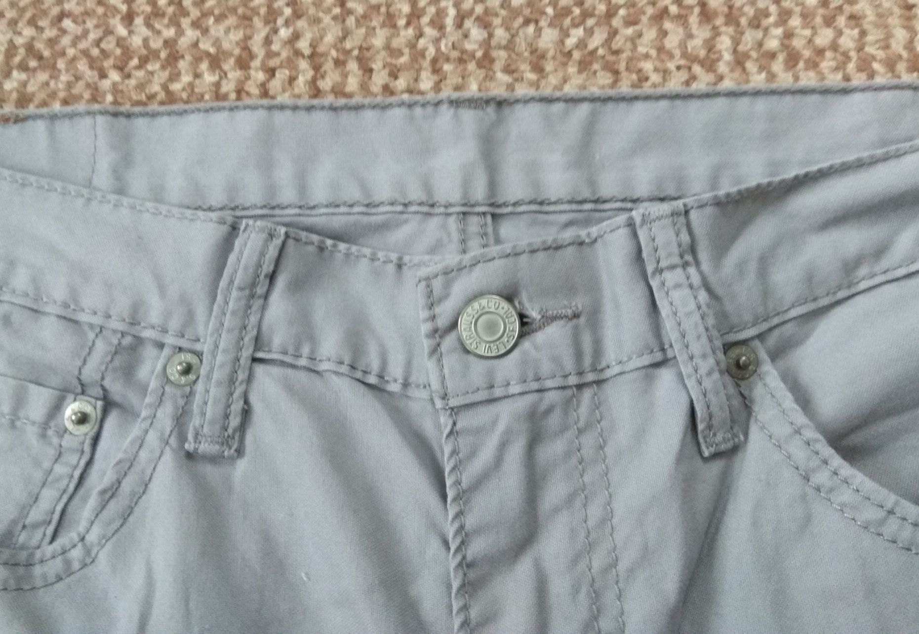 Levi's 511 W36 L30 чиносы джинсы slim fit оригинал серые