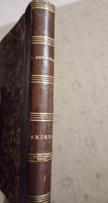 Livro raro A Morta de Henrique Lopes Mendonça, 1891