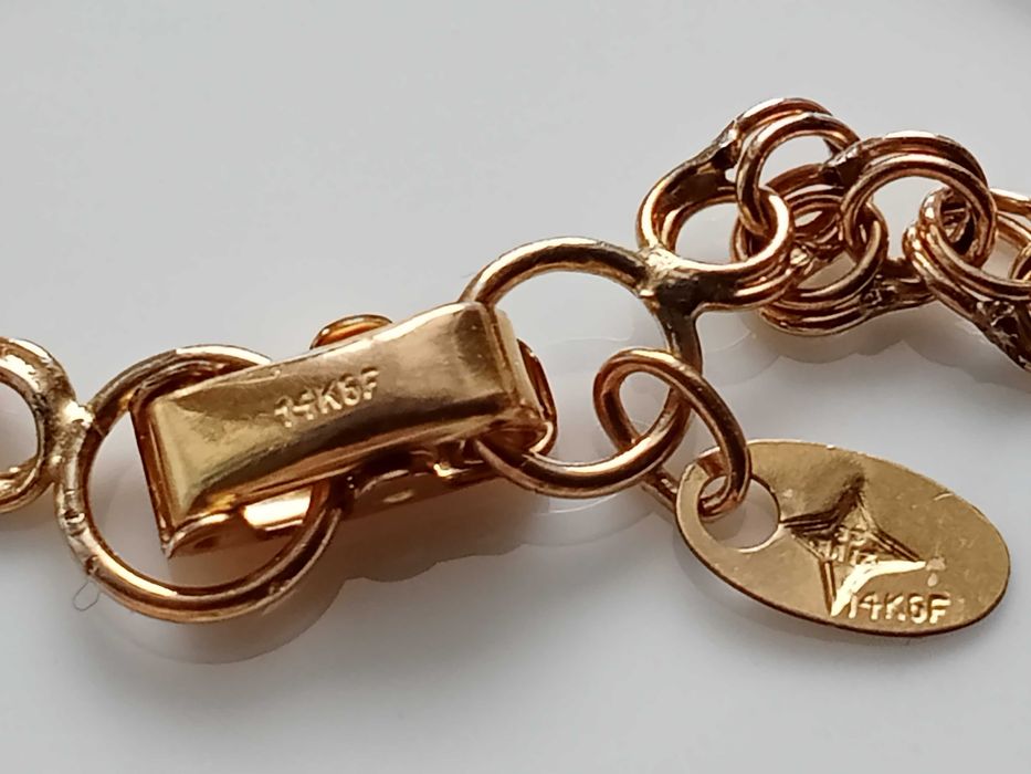 Вінтажне Кольє безель золотомісткий метал