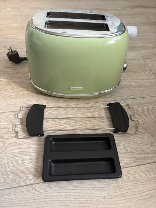 Retro toster Wital – nowy, 2 kromki, nasadka do bułek