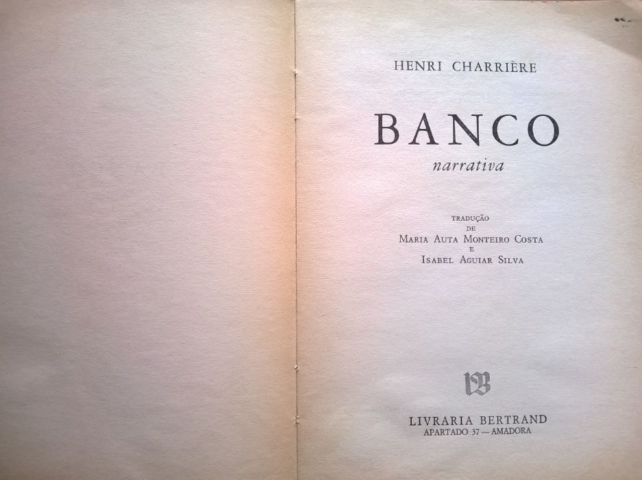 "Papillon" + "Banco" - Henri Charrière (portes grátis)