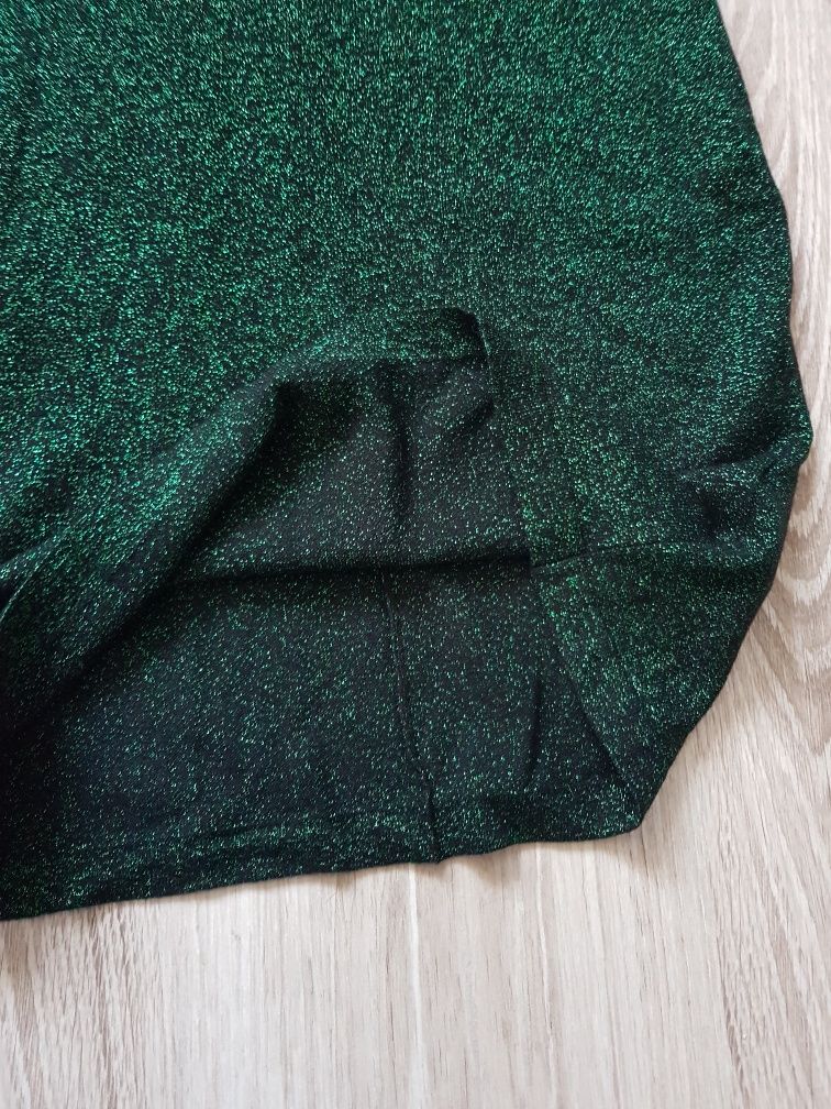 Sukienka marki H&M rozmiar 36 kolor ciemno zielony