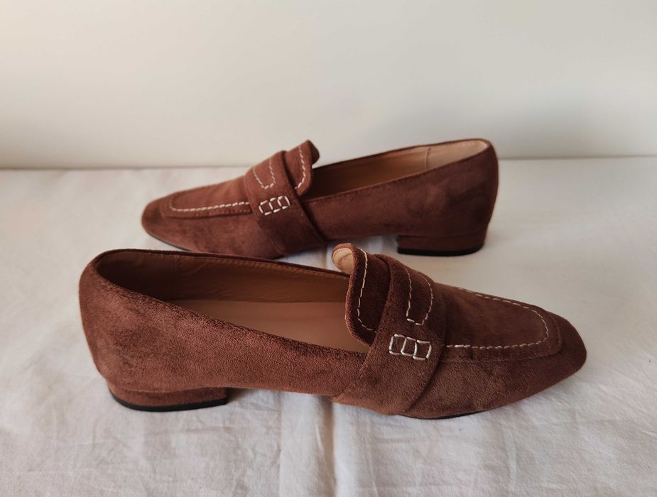 Sapatos Loafer, Castanhos, Modalfa, Tamanho 35
