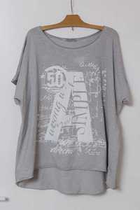 T-shirt Simple Wrong Made in Italy gray szary L/XL