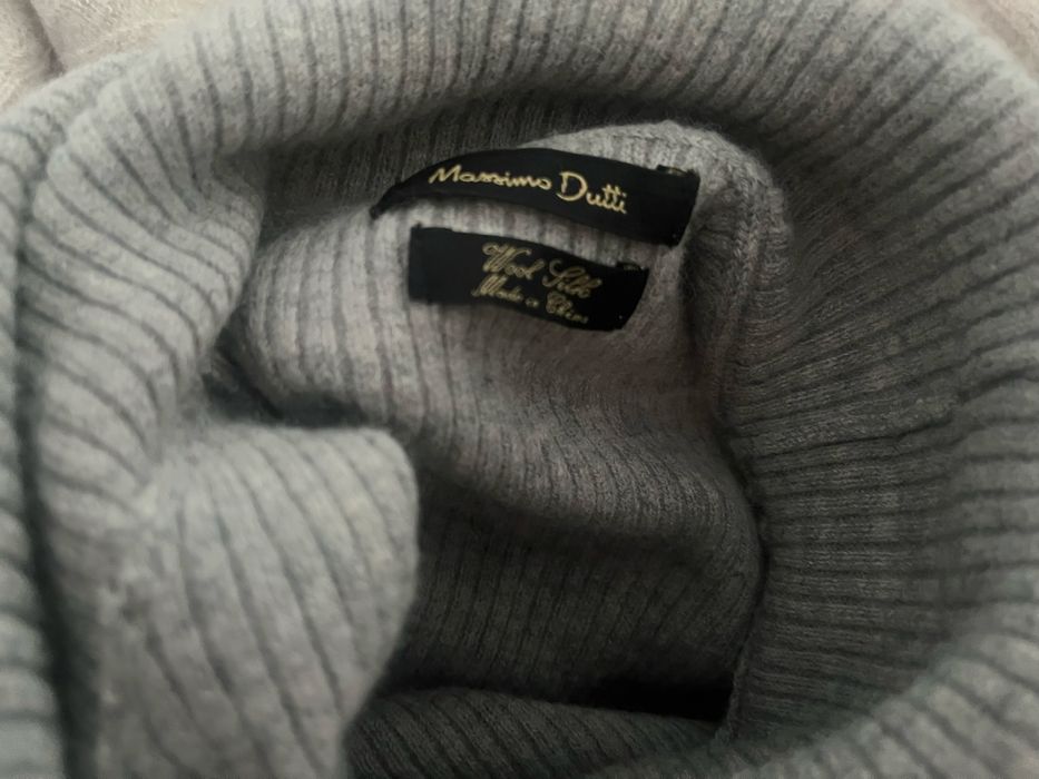 Szary sweter Massimo Dutti