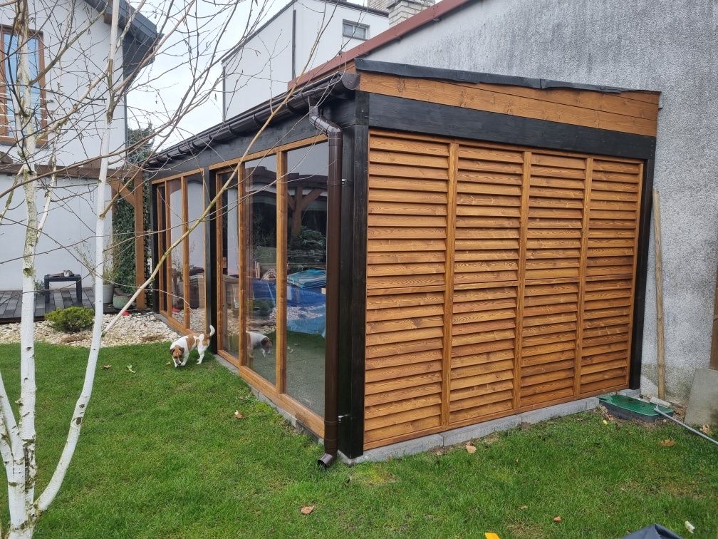 Drewniane Zadaszenie Tarasu Pergola Carport Ruchome deseczki Kielce