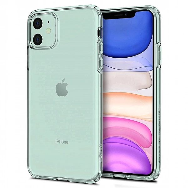 Plecki Spigen L Crystal do Apple iPhone 11 + Szkło Ochronne Bezbarwne