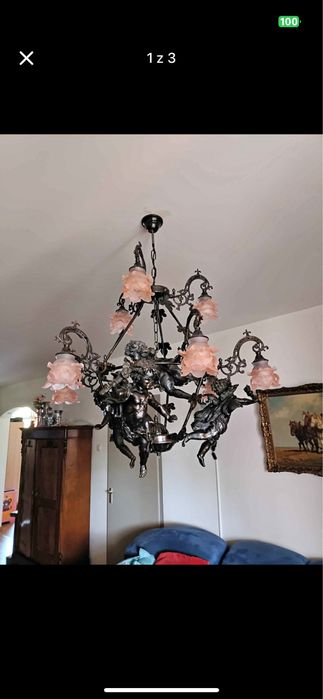 Lampa Rococo style antyk piekna