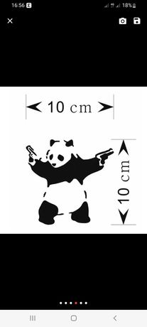 Наклейка панда для авто.