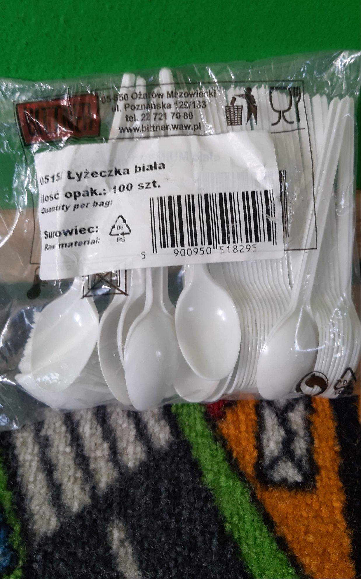 Sztućce plastikowe małe łyżeczki 50 sztuk