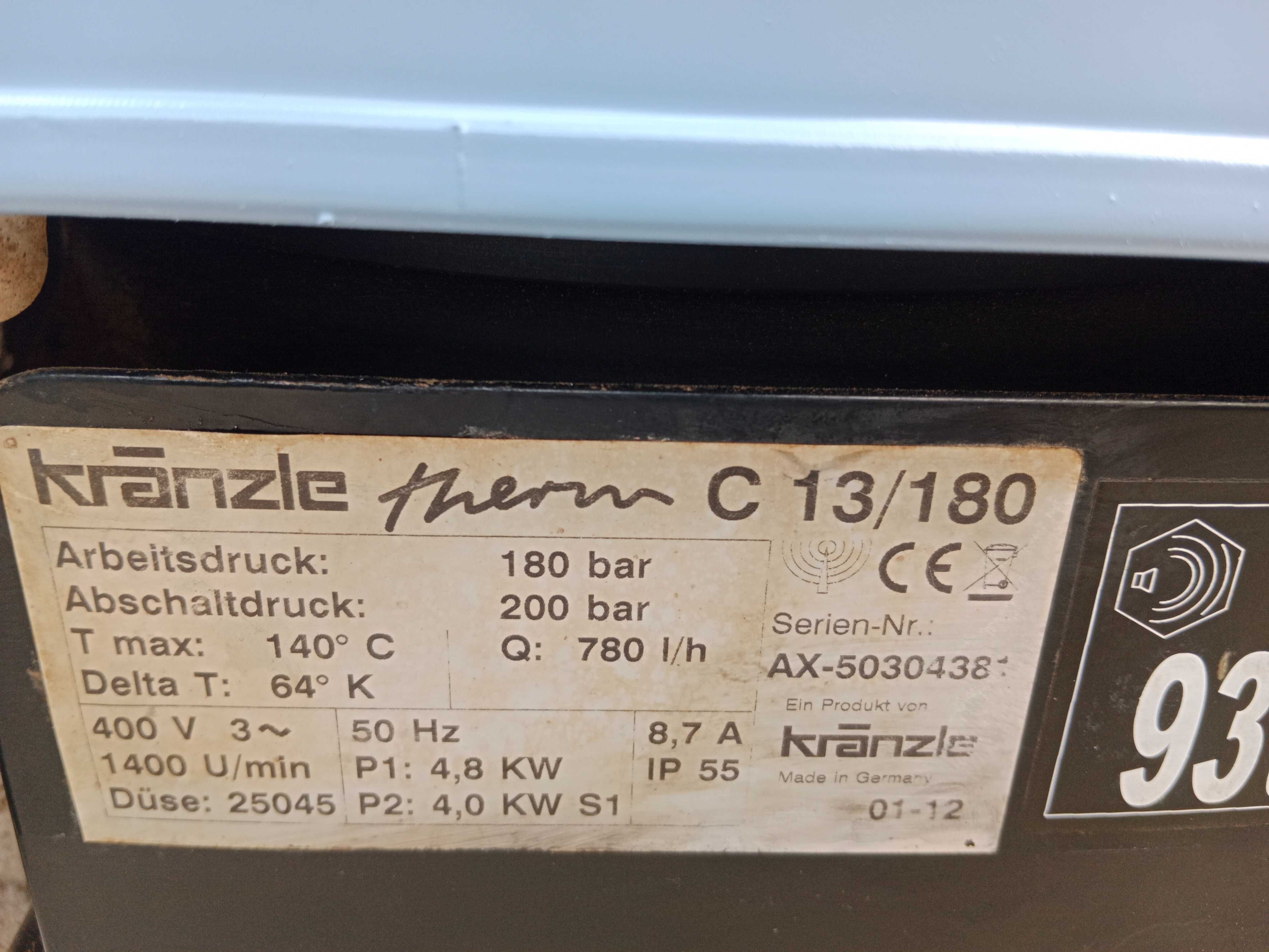 Myjka ciśnieniowa Kranzle Therm C 13/180
