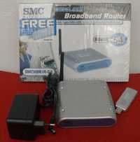 Router SMC com oferta de Pen USB