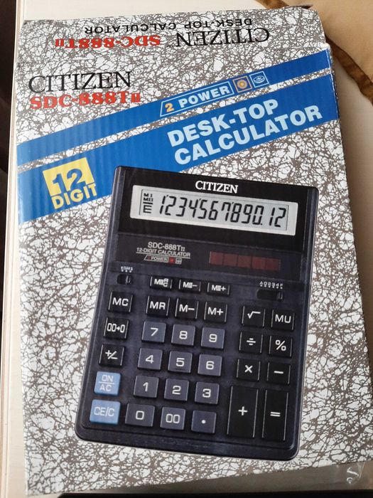 Калькулятор  в упаковке новый CITIZEN SDC-888T||