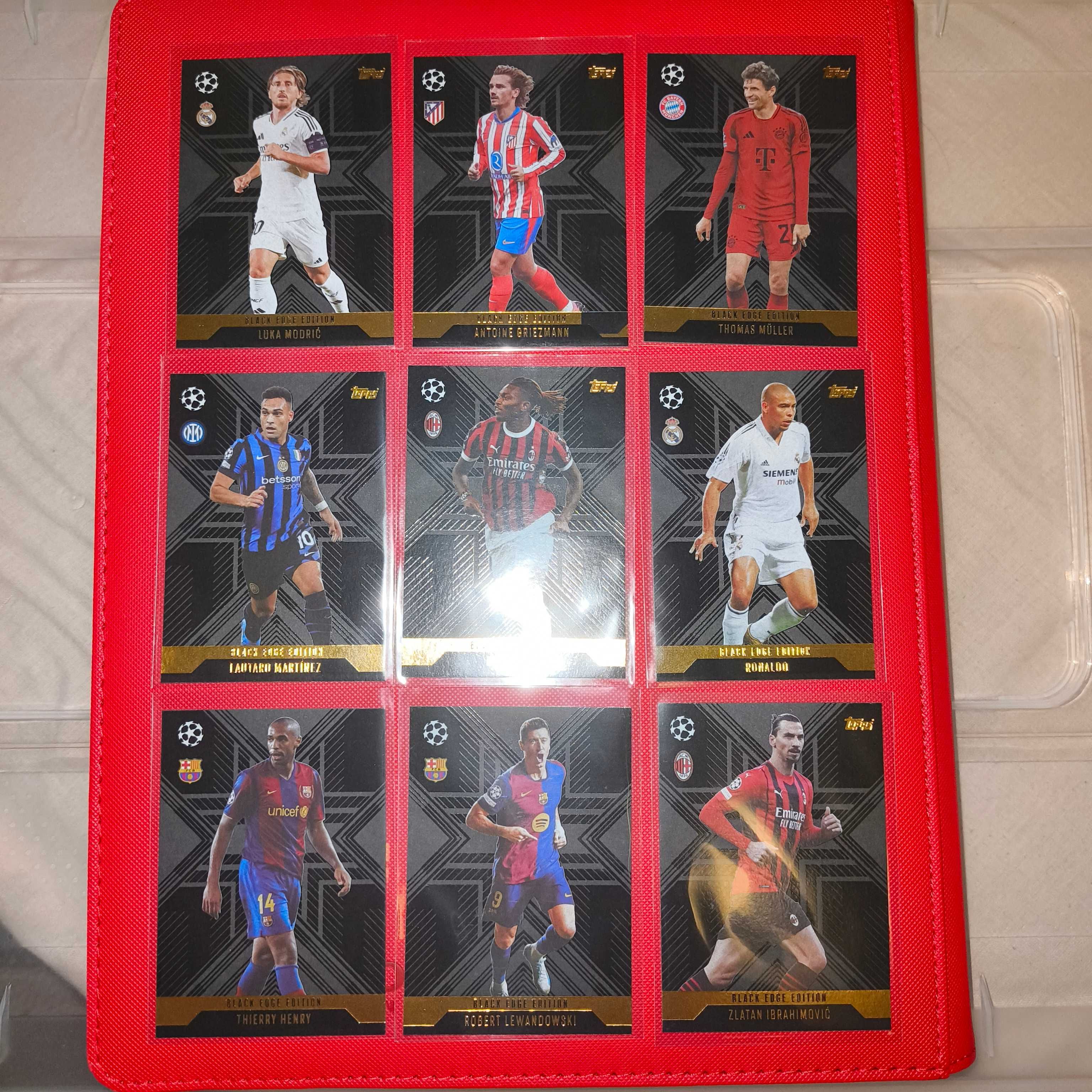 Set Cartas Black Edge Match Attax Extra 24/25