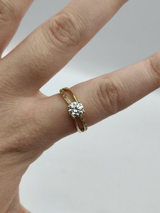 Złoty Pierścionek R.15 Pr.585 Nowy Zapraszamy