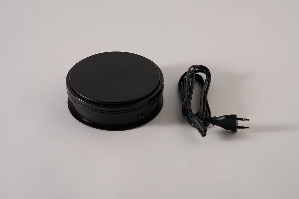 Base rotativa elétrica, para exposição ou fotografia