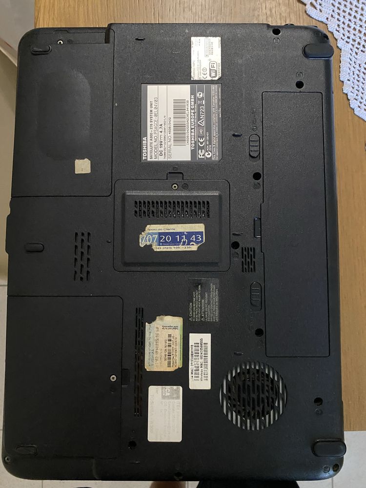 Notebook Toshiba Satellite Intel Core i3