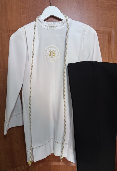 Okazja!Komplet Alba komunijna+spodnie+buty dla chlopca 146cm jak nowe!