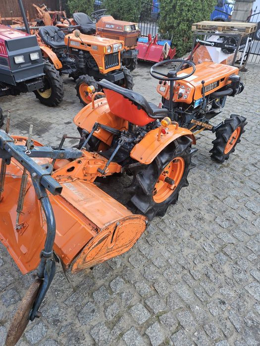 Traktorek kubota B7000 4X4 z glebogryzarką zestaw japoński ładny iseki