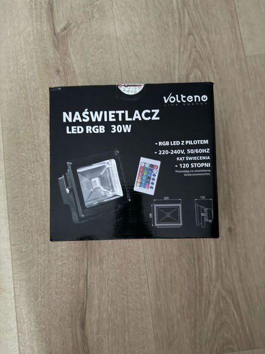 Naświetlacz z kolorowym światłem RGB led z pilotem 30W VO0540 Volteno