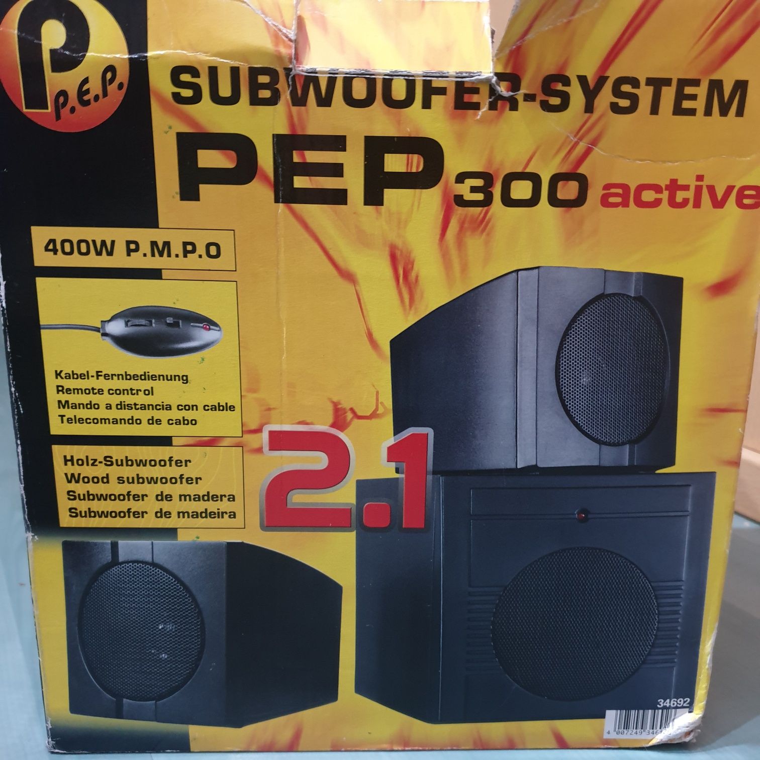 Sprawny Subwoofer system PEP 300 active!