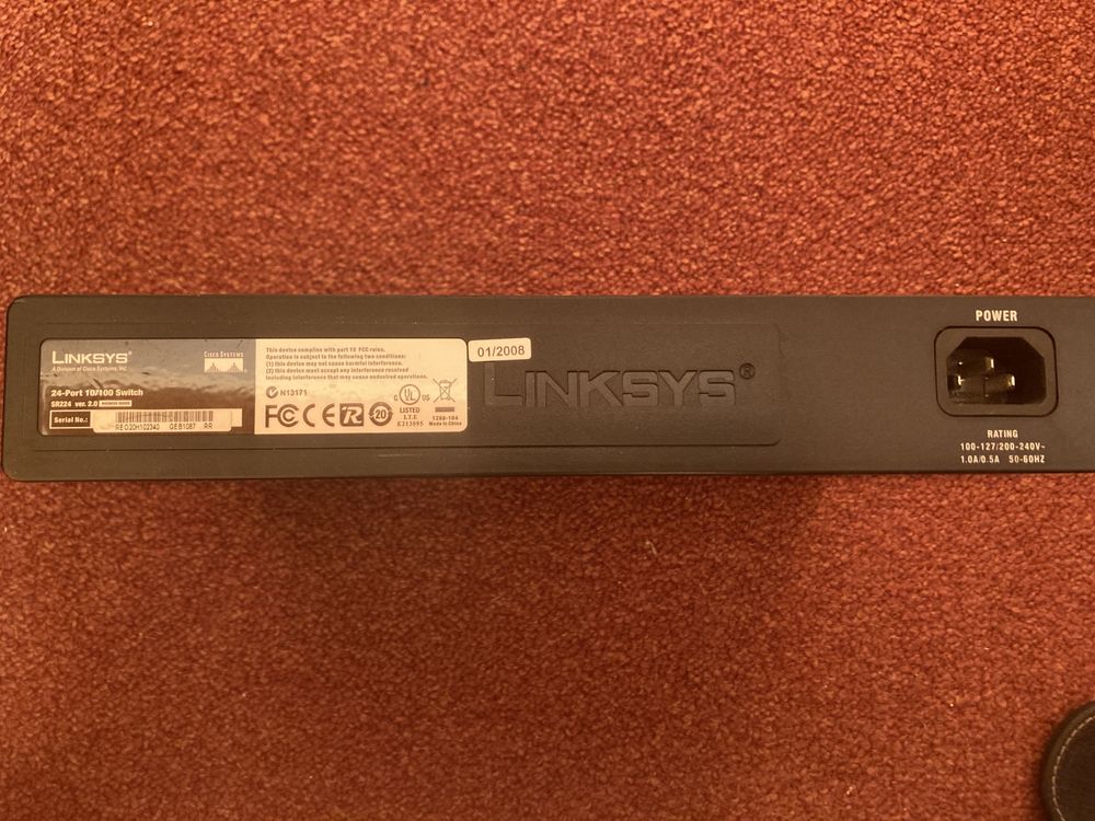 Switch Linksys SR224 24 porty