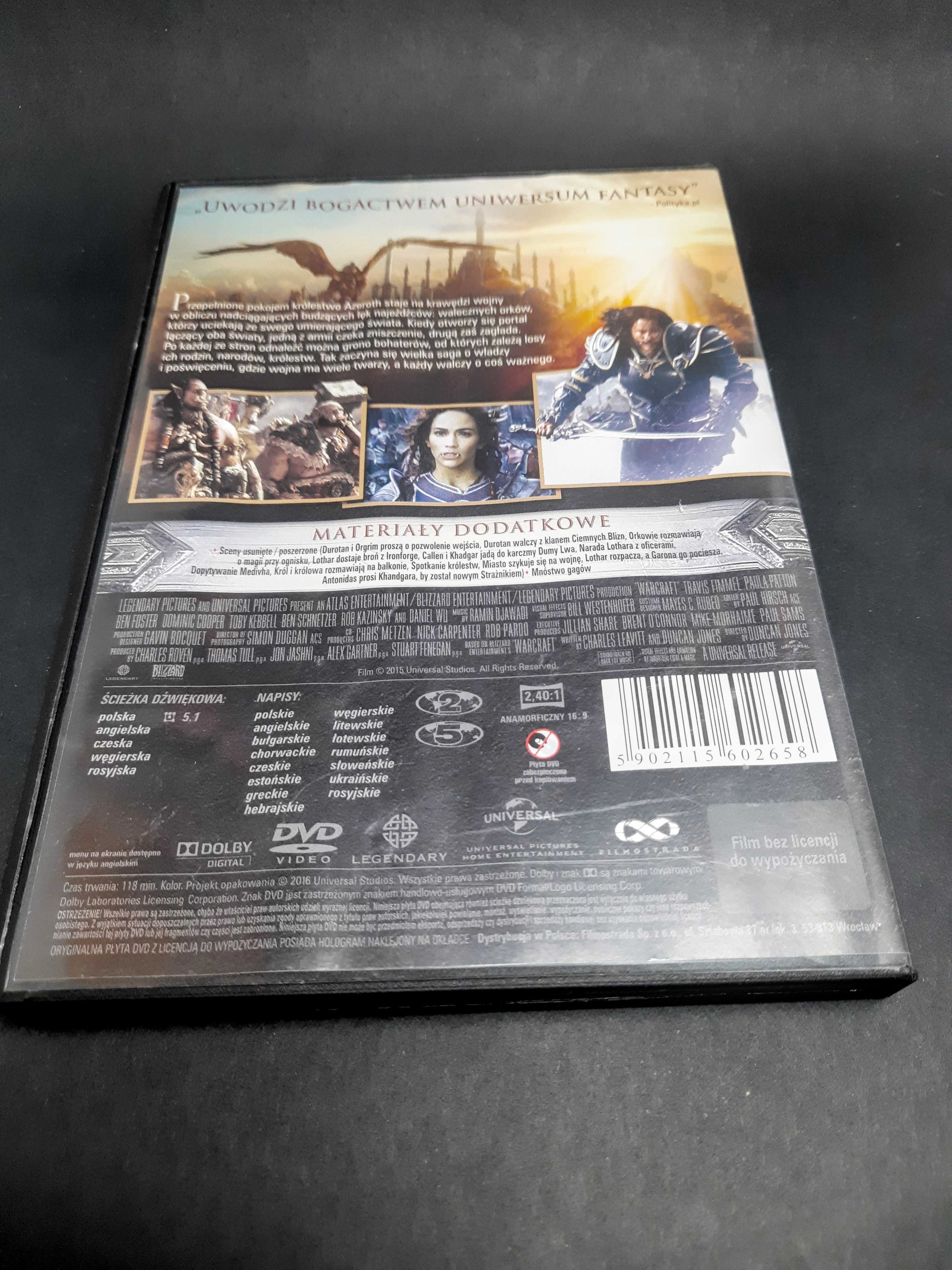Warcraft Początek płyta DVD