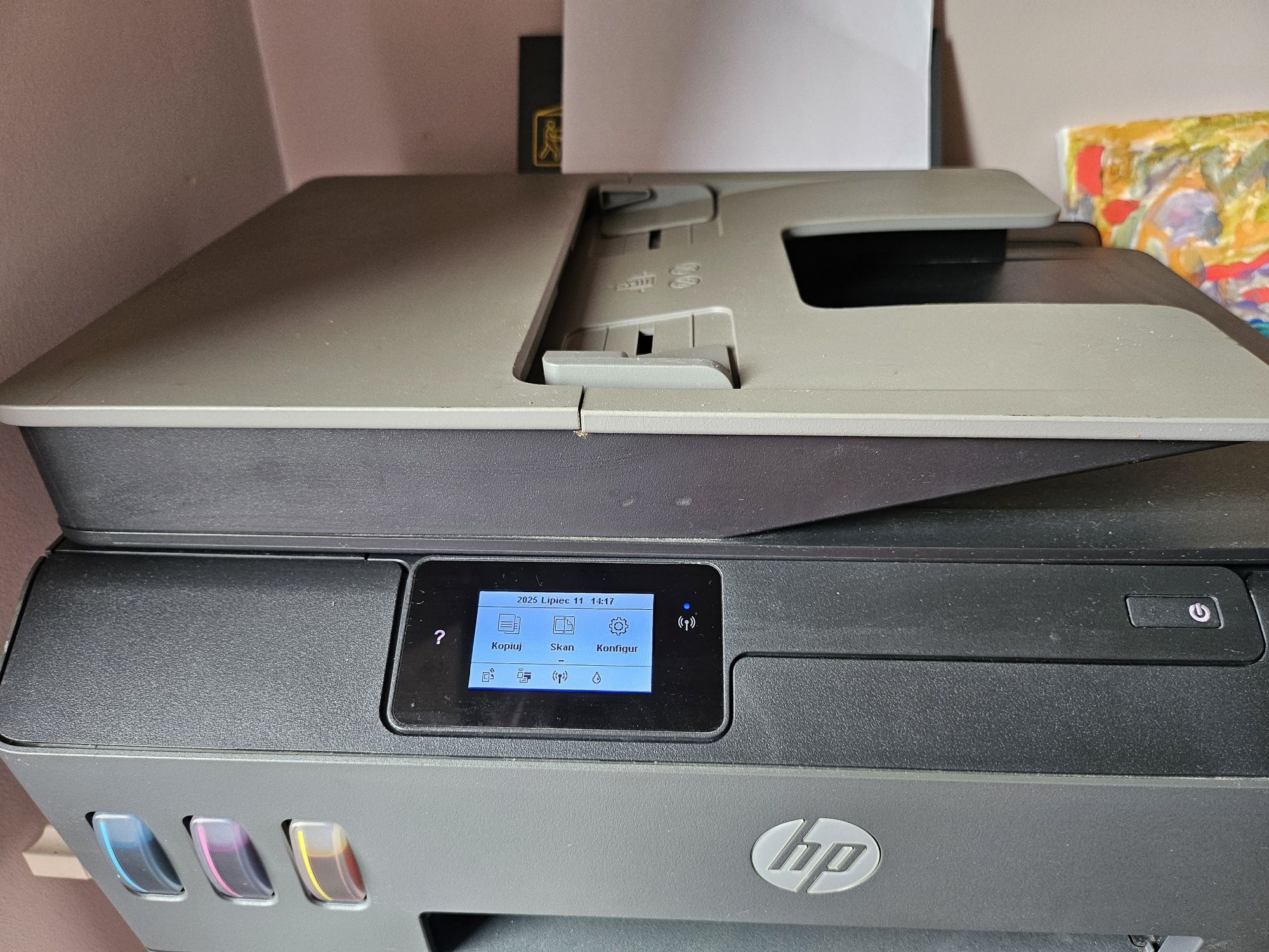 Hp smart tank plus 570 wifi uszkodzony skaner