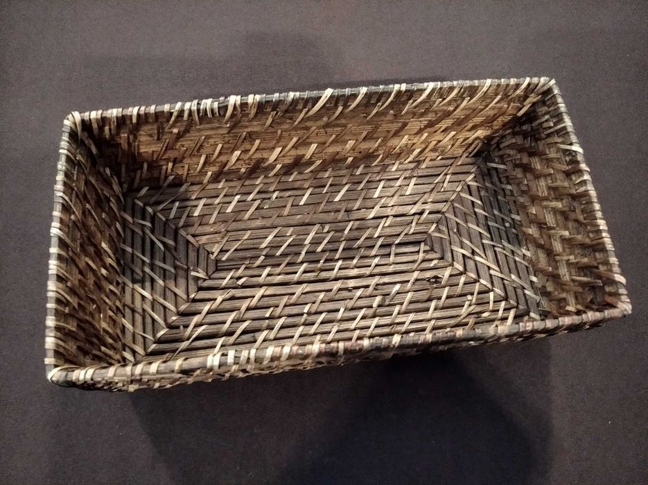 Cobertura em vime para caixa de lenços faciais