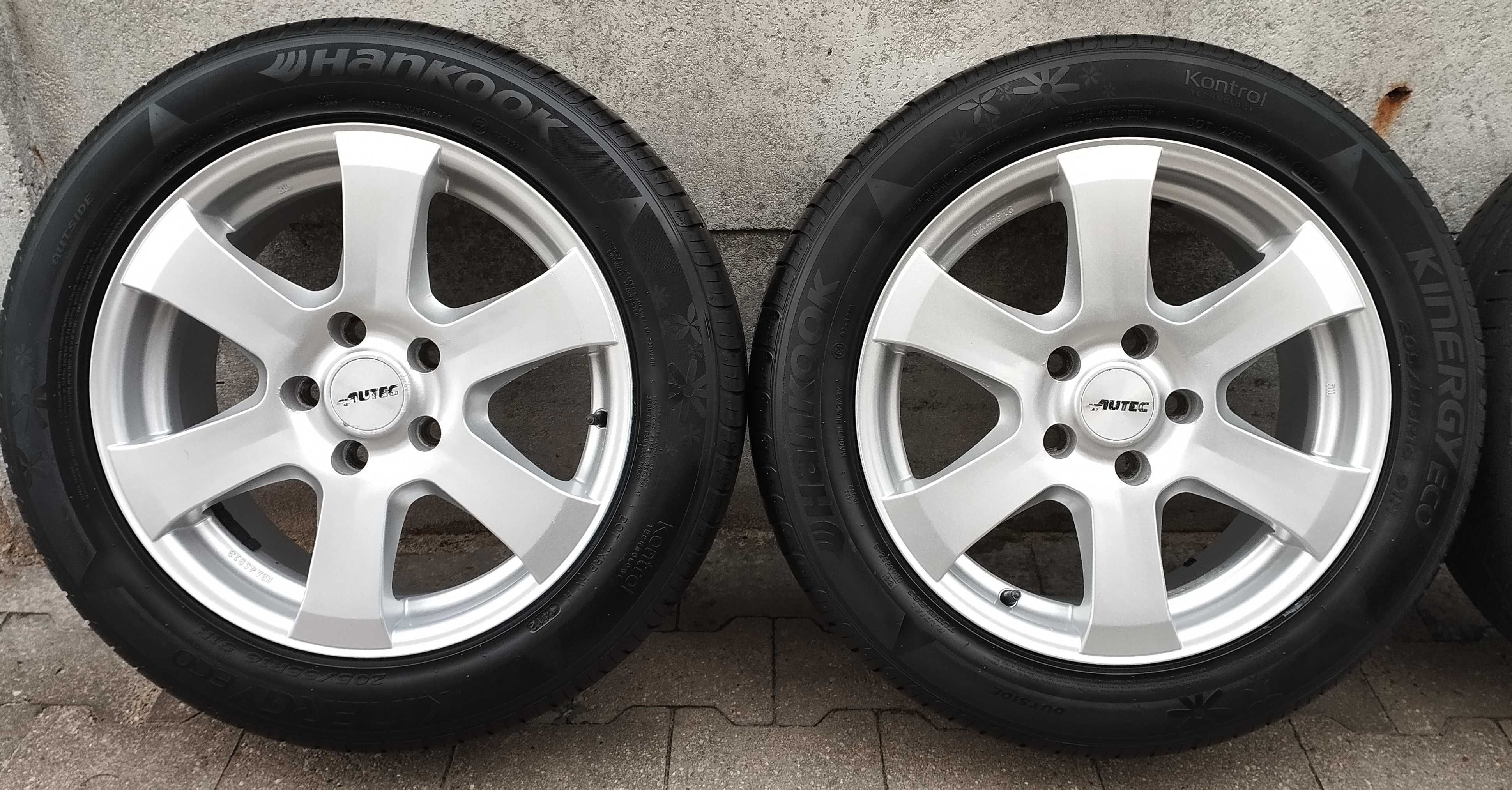 Oryginalne felgi aluminiowe AUTEC 16 cali 5x114,3 super + opony gratis