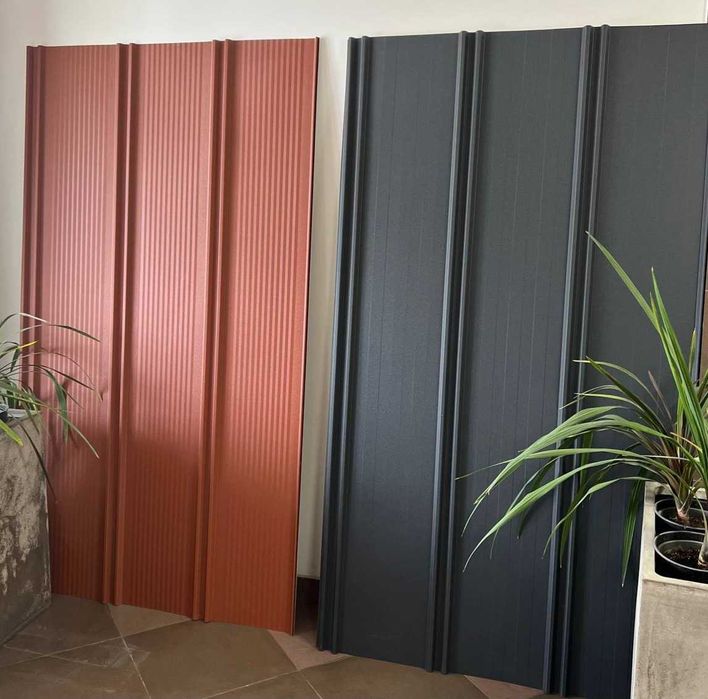 Металопрофіль, металочерепиця, фальц, фасадні панелі, бітумна черепиця