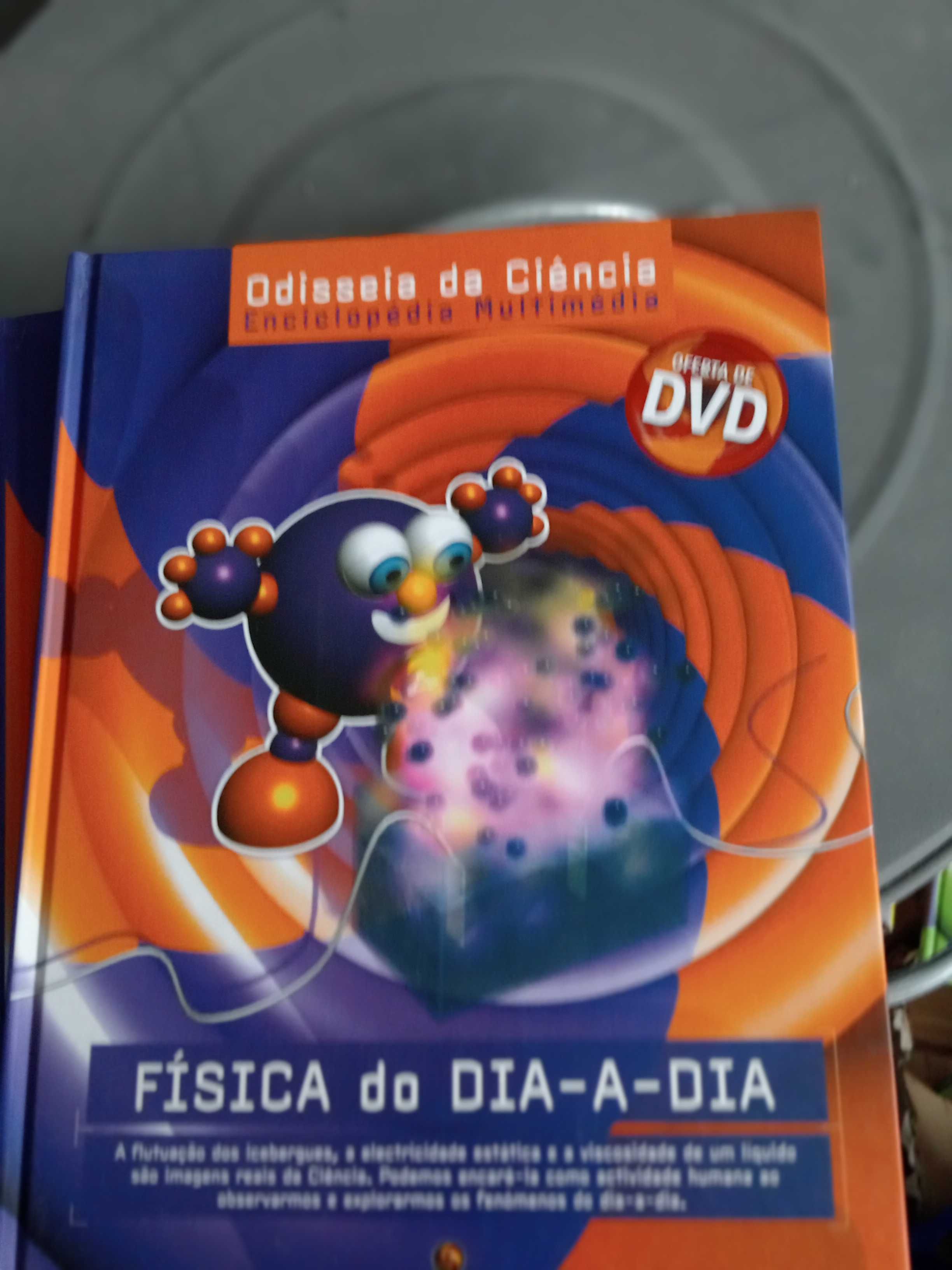 Vendo 11 livros odiseiavdo conhecimento com DVDs,novos