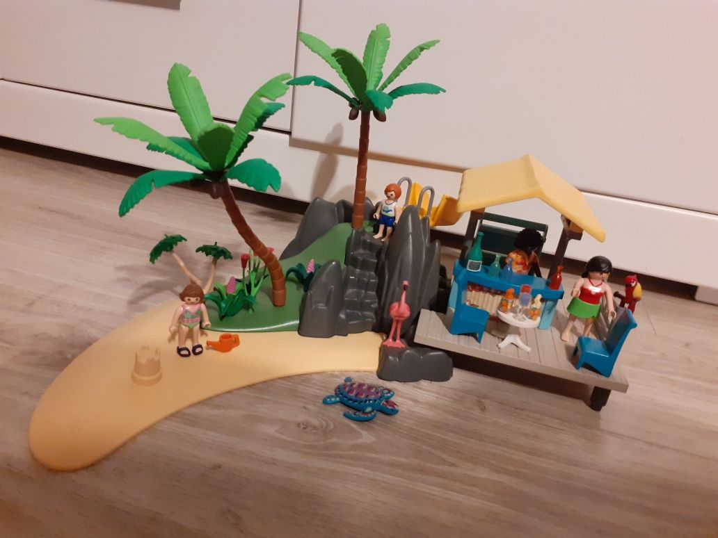 Karaibska wyspa z barem Na plaży . Playmobil.