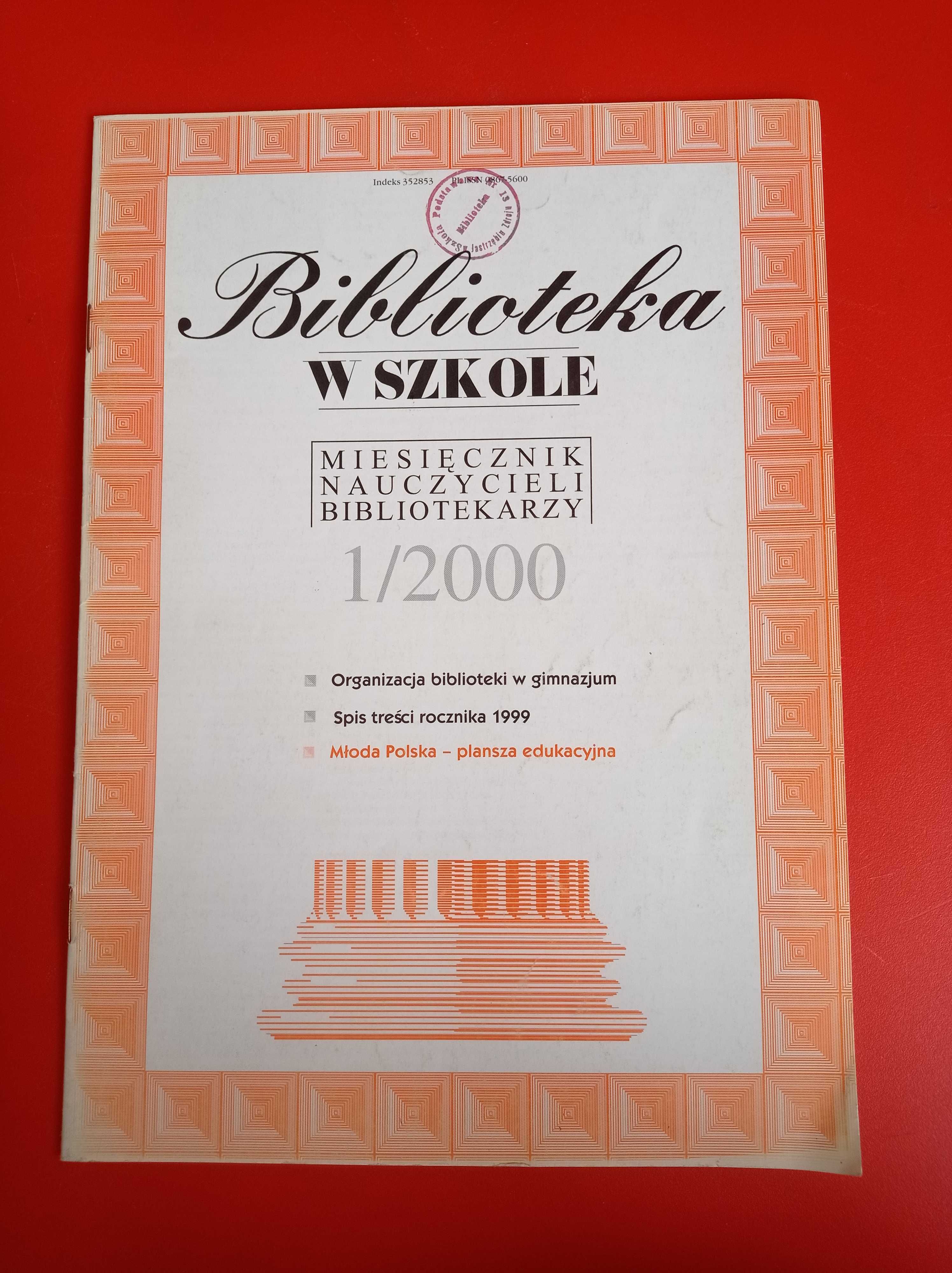 Biblioteka w szkole, nr 1/2000, styczeń 2000