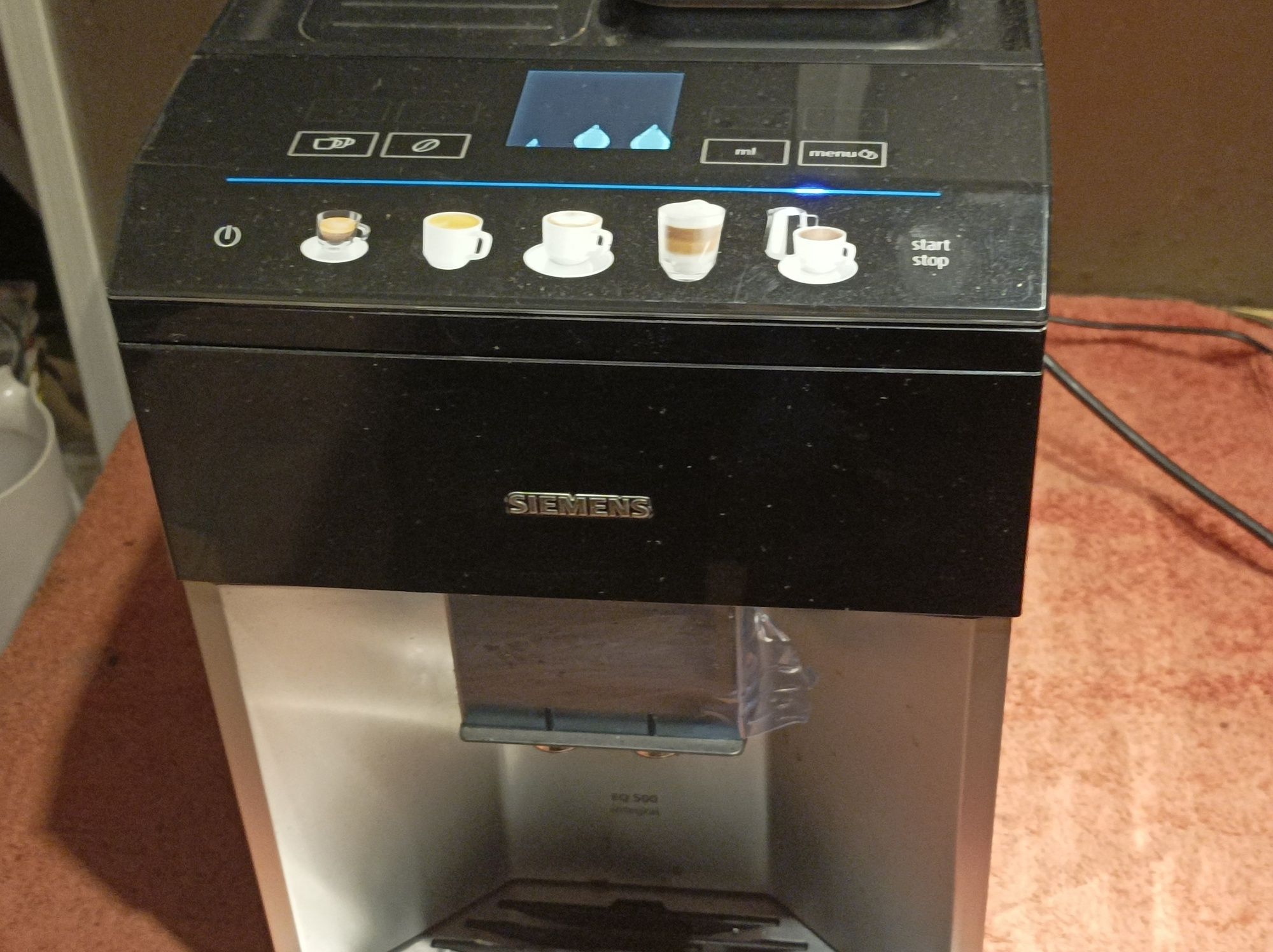 Ekspres/kawiarka Siemens EQ.500 Integral, części../dawca,..panel,grzal