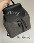 Mango plecak szary casual worek