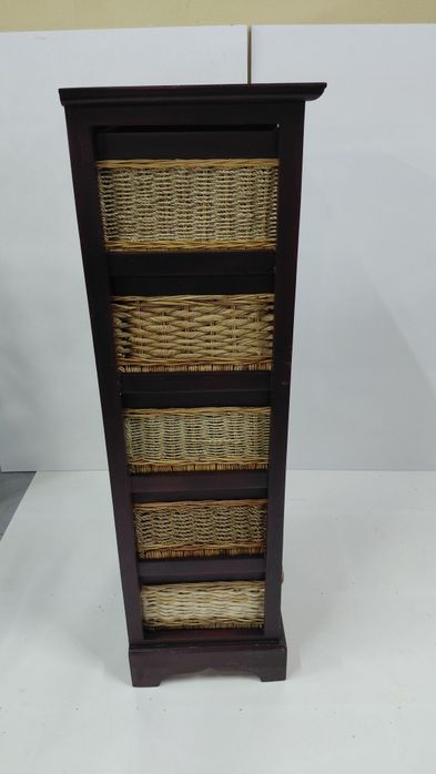 Movel gavetas 5 palha /rattan