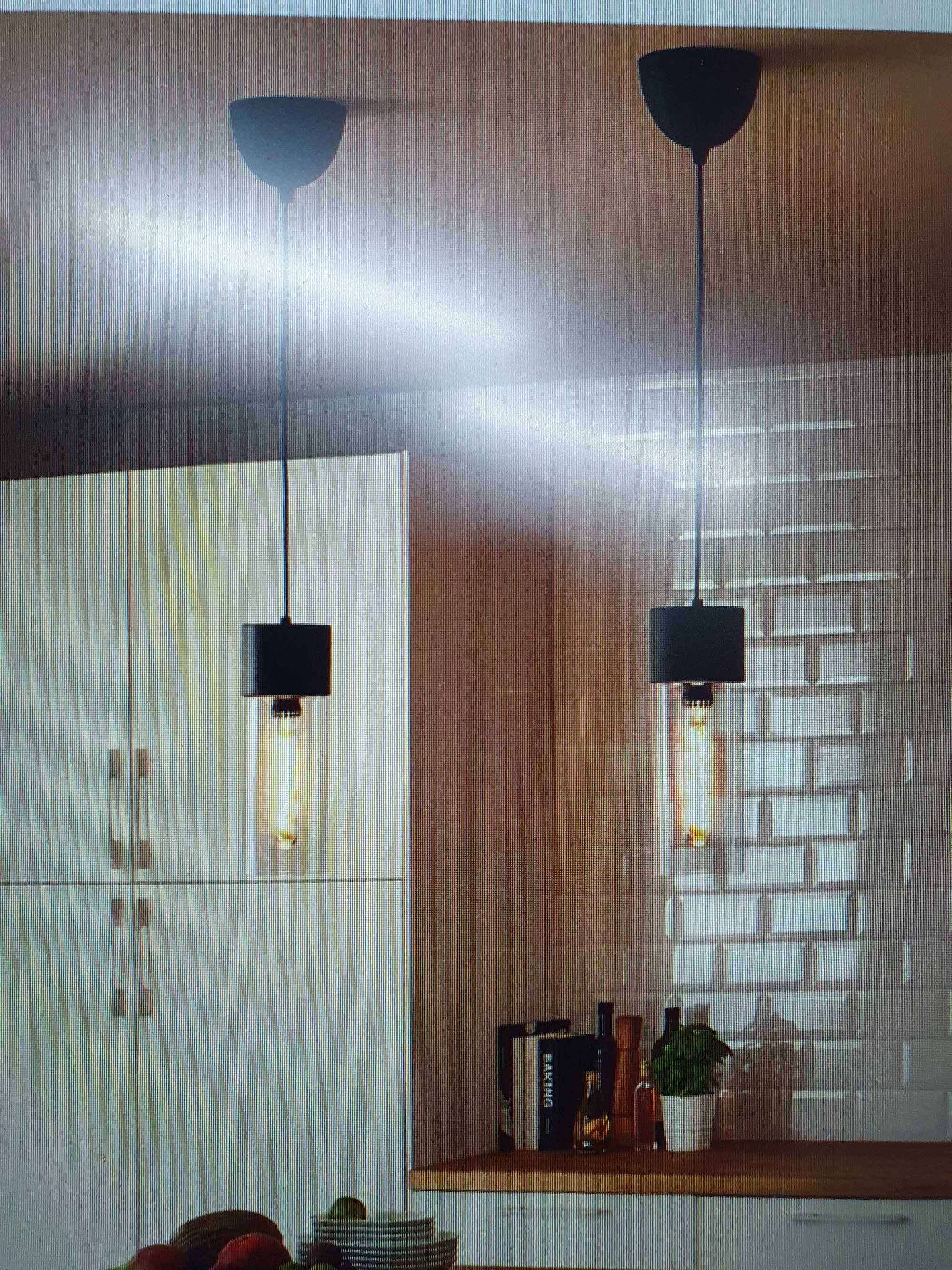 Lampy Loft Ikea czarne szklo metal