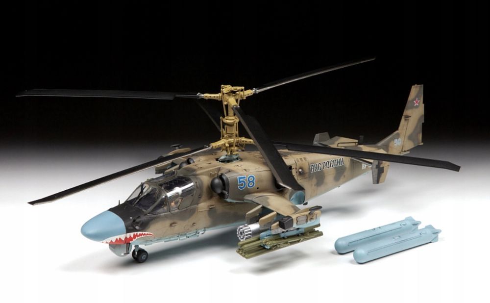 Model do sklejenia Śmigłowiec ka-52 alligator 1:48 Zvezda 4830