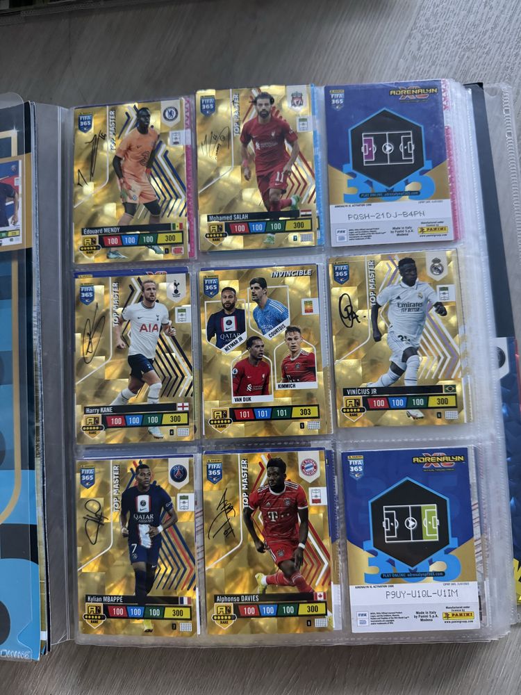 Album Panini 2018, 2020, 20221, 2023
