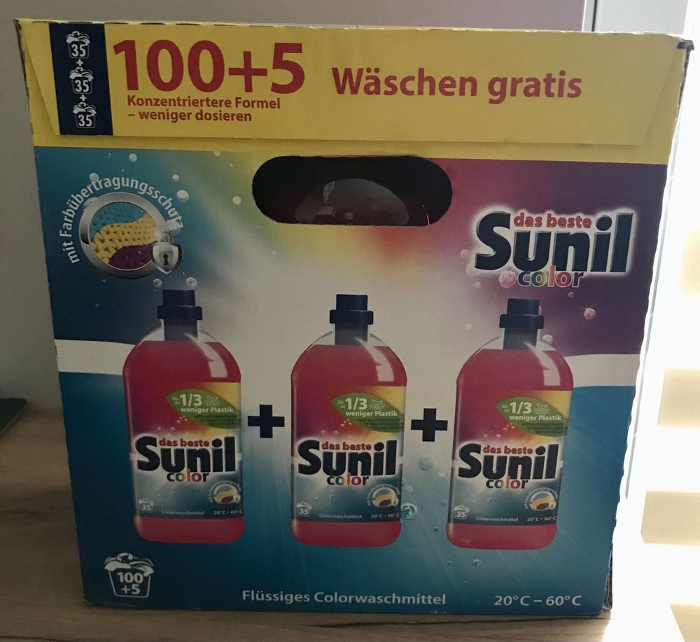 Sunil Color niemiecki płyn do prania kolor 3x1,925 l